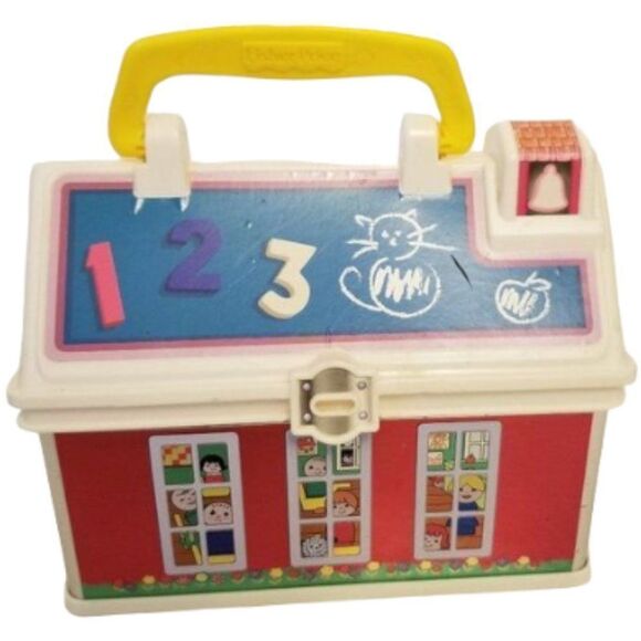 Little People Play n' Go School House Lunch Box - Picture 1 of 5